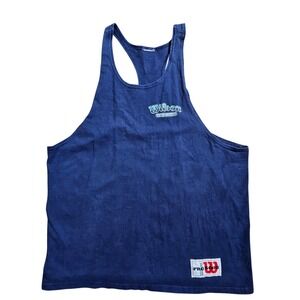 Vintage Wilson Pro 5000 Tank Top L Racerback Athletic Gym Streetwear 90s Retro